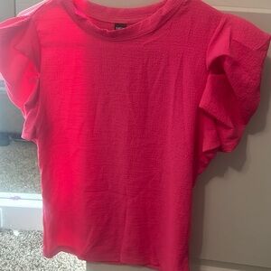 hot pink shein shirt